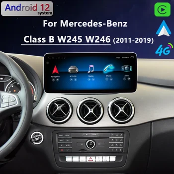 10,25 дюймов HD для Mercedes-Benz Class B W245 W246 B200 2015 Android 11 CarPlay автомобильный радиоприемник GPS Навигация Экран мультимедийного плеера Изображение