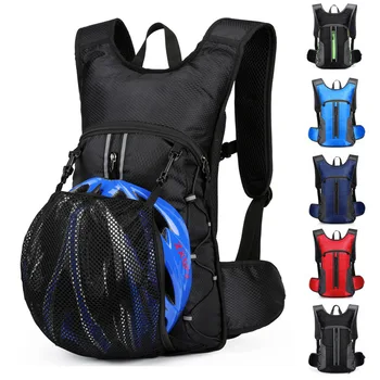 10-литровый Велосипедный рюкзак Водонепроницаемый MTB, Гидратационная сумка для горного велосипеда, Нейлоновый рюкзак для велоспорта на открытом воздухе, Мочевой пузырь, Походные сумки для кемпинга Изображение