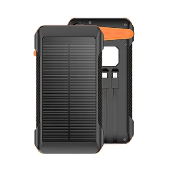 20000 мАч Солнечный аккумулятор PD Быстрое зарядное устройство Портативная внешняя батарея Зарядное устройство Flashligh для iPhone xiaomi Samsung Huawei Powerbank Изображение