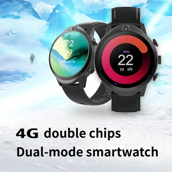2022 лучшие продажи 4G Global Смарт-часы Мужские 4 ГБ 64 ГБ 2 Камеры видеозвонок разблокировка лица Android 9 Умные часы Телефон WIFI GPS часы Изображение