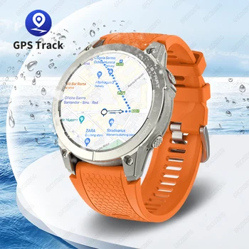 2023 Новые GPS Смарт-Часы Мужские Bluetooth Call Smartwatch Фитнес-Часы Частота Сердечных Сокращений Кислород В Крови Часы Для Здоровья Xiaomi Huawei IP68 Изображение