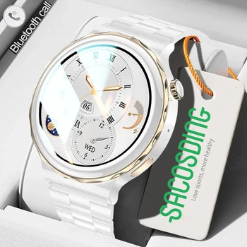 2023 Новые умные часы для женщин, модный браслет, монитор сердечного ритма, сна, женские умные часы для IOS Android, часы для звонков по Bluetooth Изображение