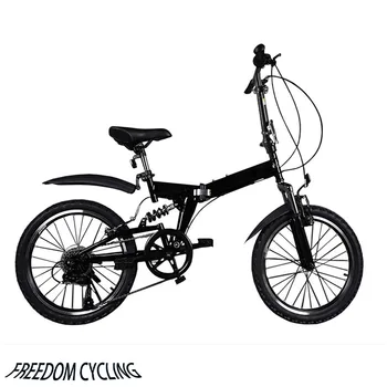 2023 Новый велосипед, складной и портативный 20-дюймовый 6-скоростной велосипед, велосипед для взрослых и ранней молодежи, легкий горный велосипед для путешествий Изображение