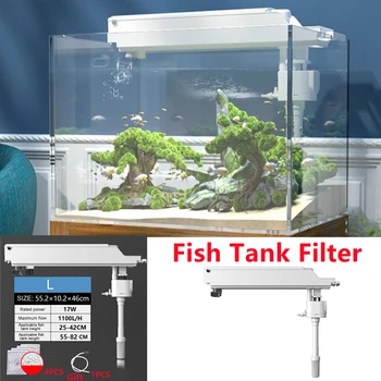 220V S / M / L 3 в 1 Фильтр для аквариума, циркуляционный насос для очистки воды, внешний аквариум, небольшая система фильтров, инструмент для аквариума Изображение