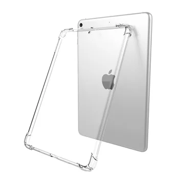 4 Подушки Безопасности Противоударный Чехол Для iPad 10.2 2021 2020 2019 Прозрачная Задняя Крышка из ТПУ Для iPad 7-го, 8-го, 9-го Поколения Защитная Оболочка Изображение