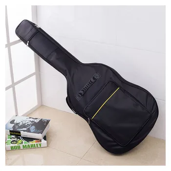 41-дюймовая 40-дюймовая утолщенная сумка для гитары, водонепроницаемая сумка для фолк-акустической классической гитары, рюкзак на два плеча, аксессуары для гитары Изображение