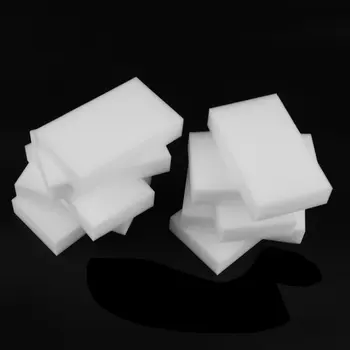 50шт Белая Многофункциональная Волшебная Губка-Ластик Очиститель 100 x 60 x 20 мм меламиновая губка Для Чистки Губок губки для мытья посуды Изображение