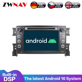 Android 10 4G + 64 ГБ Автомобильный Мультимедийный Радио DVD-Плеер Для Suzuki Grand Vitara 2005-2012 GPS Навигация видео головное устройство аудио dsp Изображение