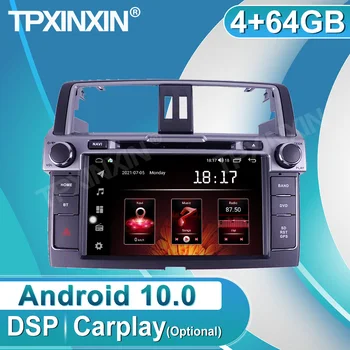 Android 10 64 ГБ для Toyota Prado 2014-2017 Автомобильный DVD-плеер Система Авторадио Стерео DSP Мультимедиа GPS навигация головное устройство Изображение