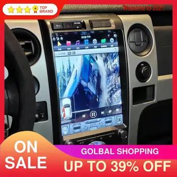 Android 11 64 ГБ + 4 ГБ автомобильный GPS-навигатор в стиле Tesla для Ford Raptor F150 2009-2014 автомагнитола стерео мультимедийный плеер головное устройство Изображение