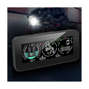 F3 Мотоцикл 3 в 1 Монитор давления в шинах GPS Спидометр Тахометр скорости автомобиля Измеритель наклона TPMS ЖКЦифровой Изображение