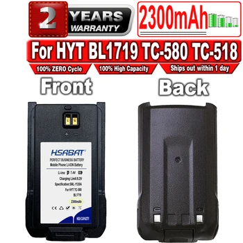 HSABAT 2300 мАч BL1301 Батарея для HYT BL1719 TC-580 TC-518 TC-446S TC-500S TC-560 TC-585 Портативная Рация Изображение