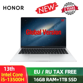 Honor MagicBook X 14 Pro 2023 14 ” Ноутбук 13th Core i5-13500H Ноутбук 16G 512G 2.2K Экран Glacier Silver Window 11 Компьютер ПК Изображение