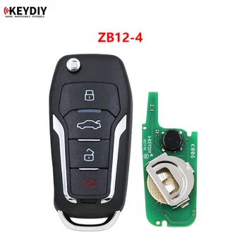 KEYDIY Универсальный Пульт дистанционного управления серии ZB ZB12-4 ZB12 KD Smart Key для KD-X2 KD Замена Ключа автомобиля Ford Изображение