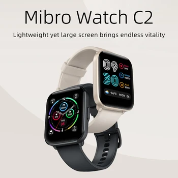 Mibro Watch C2 с 1,69-дюймовым HD-экраном, 24-ЧАСОВОЙ мониторинг сердечного ритма, 20 спортивных режимов, водонепроницаемость 2ATM, длительное время автономной работы. Изображение