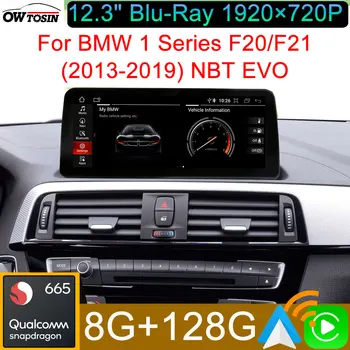Qualcomm Snapdragon 665 Android 12 8G + 128G Автомобильное Авторадио GPS Для BMW 1 Серии F20 F21 NBT EVO 2013-2019 Головное Устройство CarPlay Изображение