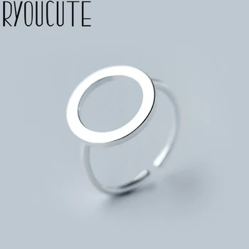 RYOUCUTE Кольца в стиле бохо и готический круг Для мужчин, женщин, Открытые геометрические кольца для пальцев, модные украшения для девочек, подарки на День Рождения Изображение