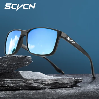 SCVCN Велосипедные очки Поляризованные солнцезащитные очки для велоспорта на открытом воздухе Мужские Спортивные очки UV400 Велосипедные очки MTB Солнцезащитные очки окуляры Изображение