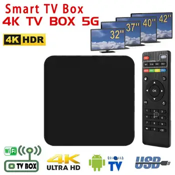 Smart TV Box 5G 4K Wifi Android 4gb 64gb10.1 Smart Tv Box 4K Телеприставка Комнатный Ресивер Медиаплеер Быстрая доставка Изображение