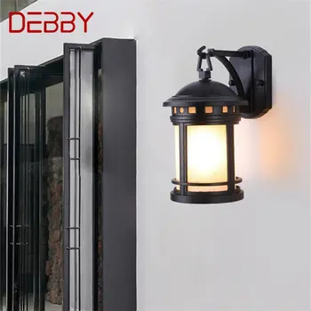 · Настенный светильник DEBBY Outdoor в стиле ретро, классические бра, водонепроницаемый светодиод IP65 для дома, виллы на крыльце Изображение