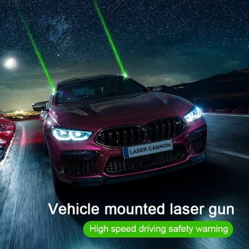 Автомобильный лазер, лазерный луч, вспышка на крыше, сигнальный прожектор сзади, внутри автомобиля, модифицированный атмосферный свет auto pa Изображение