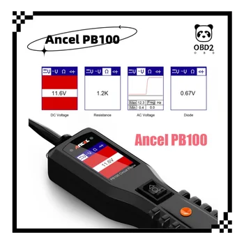 Автомобильный тестер цепи Ancel PB100, датчик питания 12 В/24 В, Тестер автомобильного аккумулятора, Инструмент диагностики электрической системы. Изображение