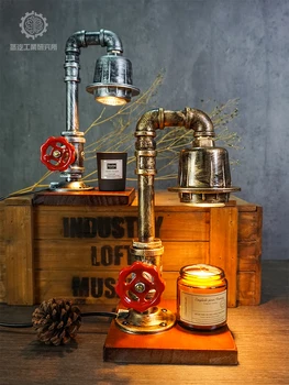 Восковая лампа для ароматерапии в винтажном индустриальном стиле, лампа для спальни, лампа с ароматическими свечами, светильник с ароматическими свечами Изображение
