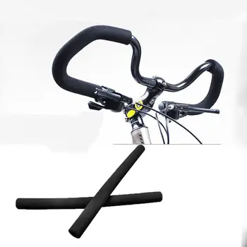 Высококачественный велосипед Чехлы для рулей из гладкой мягкой резины Ручки для руля Аксессуары для велосипеда Конец перекладины Изображение