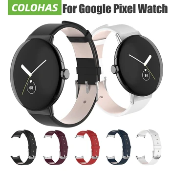 Деловой PU ремешок для Google Pixel Watch, ремешок для смарт-часов, браслет, аксессуары для Pixel Watch, кожаные ремешки Изображение