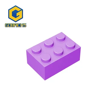 Детали Gobricks MOC Bricks 2 x 3 Совместимы с 3002 частями игрушек Соберите обучающие строительные блоки Изображение