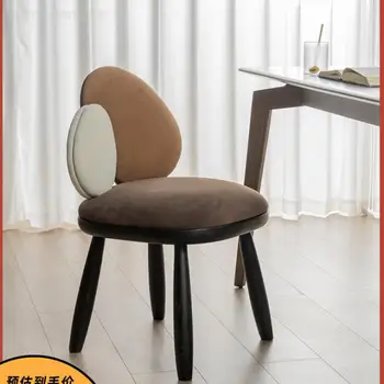 Дизайнерский Одноместный стул, Домашний свет, Роскошный стул со спинкой, Мягкая сумка, Персонализированный Офисный стул, стул для обеденного стола, стул для ресторана Изображение