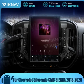 Для Chevrolet Silverado GMC SIERRA 2013 2014 2015-2020 Мультимедийный плеер Android 11, GPS-навигация, Беспроводное автомобильное радио Carplay Изображение