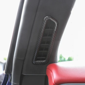 Для Maserati Levante 2016-2018 Автомобильные аксессуары 2 шт. Выходная рамка для колонки, отделка крышки из углеродного волокна Изображение