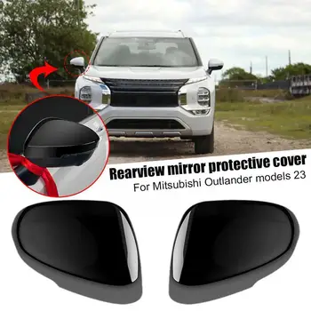 Для Mitsubishi Outlander 2022 2023 Защитная крышка Рамка зеркала Декоративная из аксессуаров Защита от натирания заднего вида W7O8 Изображение