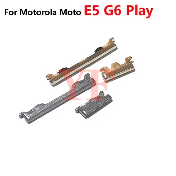 Для Motorola Moto E5 G6 Play G6 Plus Кнопка Включения ВЫКЛЮЧЕНИЯ Увеличение Уменьшение громкости Корпуса Телефона Боковая кнопка Клавиша Изображение