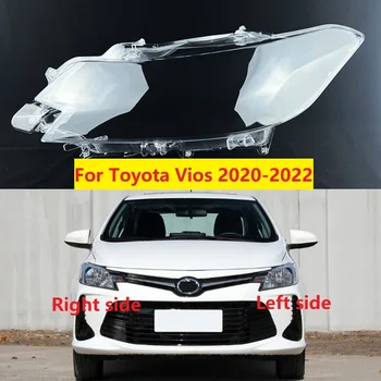 Для Toyota Vios 2020 2021 2022, Корпус фары, Абажур, Прозрачный абажур налобного фонаря, Замена оригинальной стеклянной линзы Изображение