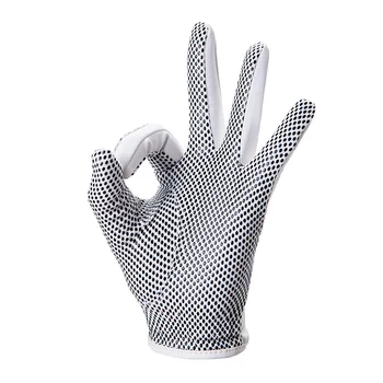 Дышащие перчатки для занятий спортом на открытом воздухе, женские перчатки для гольфа, искусственная кожа для левой и правой рук, 1 пара с противоскользящими частицами 골프웨어 Изображение