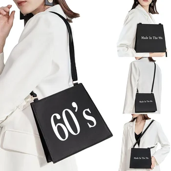 Женская сумка, модная сумка через плечо в стиле харадзюку, несколько переносных квадратных сумок для пригородных поездок, вечерняя сумочка, универсальная серия с рисунком 2023 года Изображение