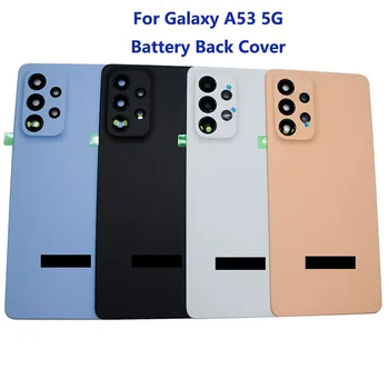 Задняя Крышка Батарейного Отсека A53 Для Samsung Galaxy A53 5G 2022 С Заменой деталей Задней Части Корпуса Объектива Камеры + Логотип Изображение