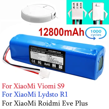 Замена Для XiaoMi Lydsto R1 Roidmi Eve Plus Viomi S9 Робот Пылесос Аккумуляторная Батарея Емкостью 12800 мАч Аксессуары Запчасти Изображение