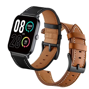 Кожаный ремешок для часов QCY Smart Watch GTC Wristband Изображение