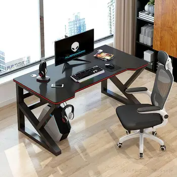 Компьютерный стол Silla для геймеров, домашний киберспортивный ресторан, столы для спальни, простое современное бюро, Студенческий стол, стол для аренды ноутбука Изображение