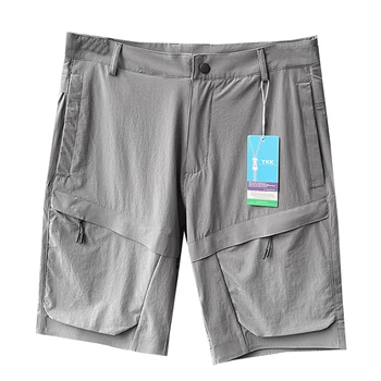Мужские шорты Sprots, Быстросохнущие Шорты для серфинга, Быстросохнущие Легкие шорты для пеших прогулок, Короткие стрейчевые брюки для рыбалки Изображение