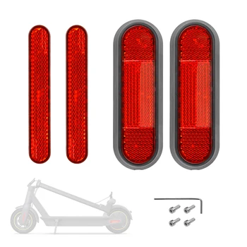 Набор из 4-х ступиц для электрических скутеров, колпачок для вилки, Светоотражающие полосы, Декоративная крышка со стороны колеса с винтами для серии G30 Изображение