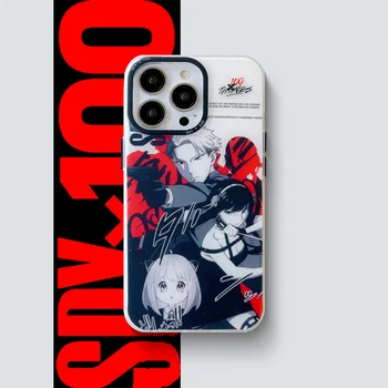 Новый Комбинированный Чехол Для Телефона Anime Spy X Family Anya Для iPhone 13 11 12 Pro MAX XR XS X 14Plus С Прозрачным Противоударным Мягким Покрытием Shell Изображение