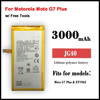 Новый Оригинальный Аккумулятор JG40 для Motorola Moto G7 Plus G7Plus Global XT1965-3 XT1965-2 XT1965 XT1965-6 Аккумулятор телефона + Номер отслеживания Изображение