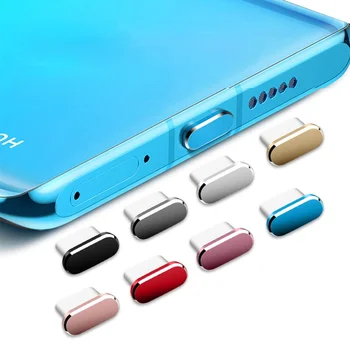 Новый набор пылезащитных штекеров для телефона Type C с портом USB Type-C и разъемом для наушников 3,5 мм Samsung Galaxy S8 Plus для Huawei P10 P20 lite Изображение