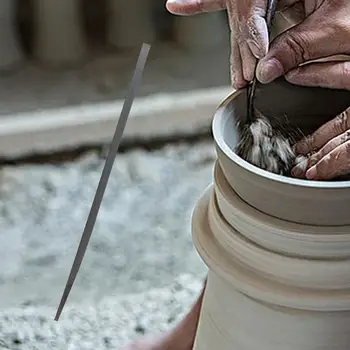 Нож для гончарного дела Слайсер с глиняным лезвием Potters Knife Резьбовой инструмент для резки придания формы обрезки вырезания Моделирования Изображение