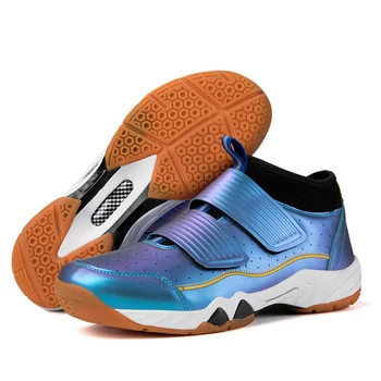 Обувь для бадминтона для мужчин и женщин, профессиональные высококачественные кроссовки из углеродного волокна, теннисные кроссовки для полевых тренировок, мужские Изображение