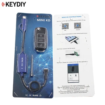 Оригинальный KEYDIY Mini KD Remote Key Generator Пульты дистанционного управления Поддерживают автоматическое программирование ключей Android Mini KD Бесплатное обновление Изображение
